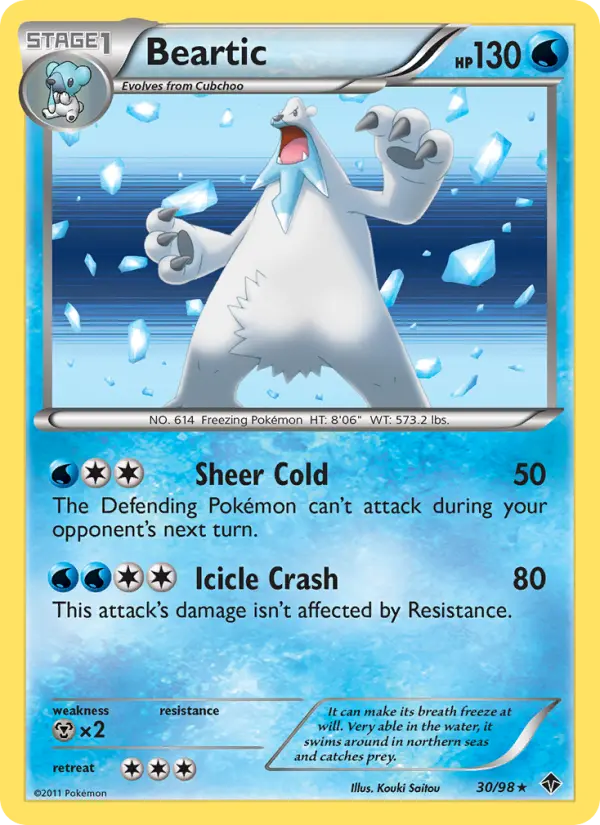 Beartic 30 card from Emerging Powers