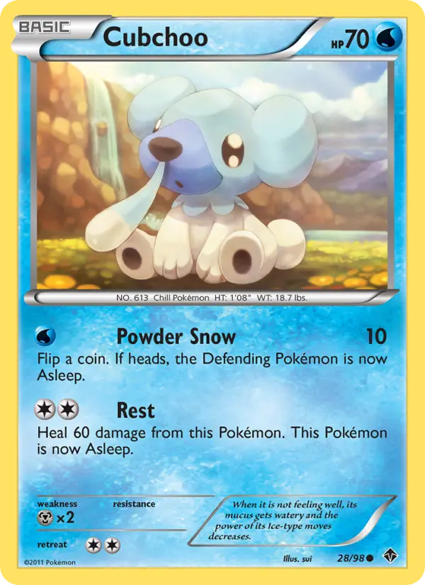 Cubchoo 28 card from Emerging Powers