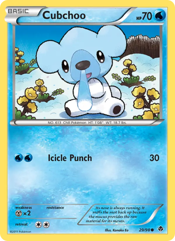 Cubchoo 29 card from Emerging Powers