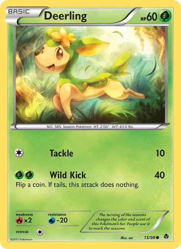 Deerling 15 card from Emerging Powers