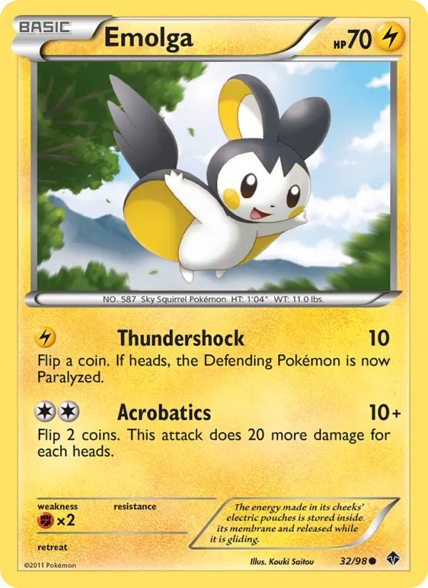 Emolga 32 card from Emerging Powers