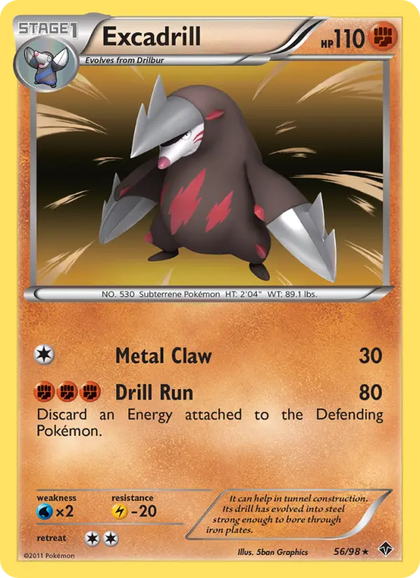 Excadrill 56 card from Emerging Powers