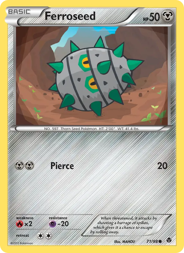 Ferroseed 71 card from Emerging Powers
