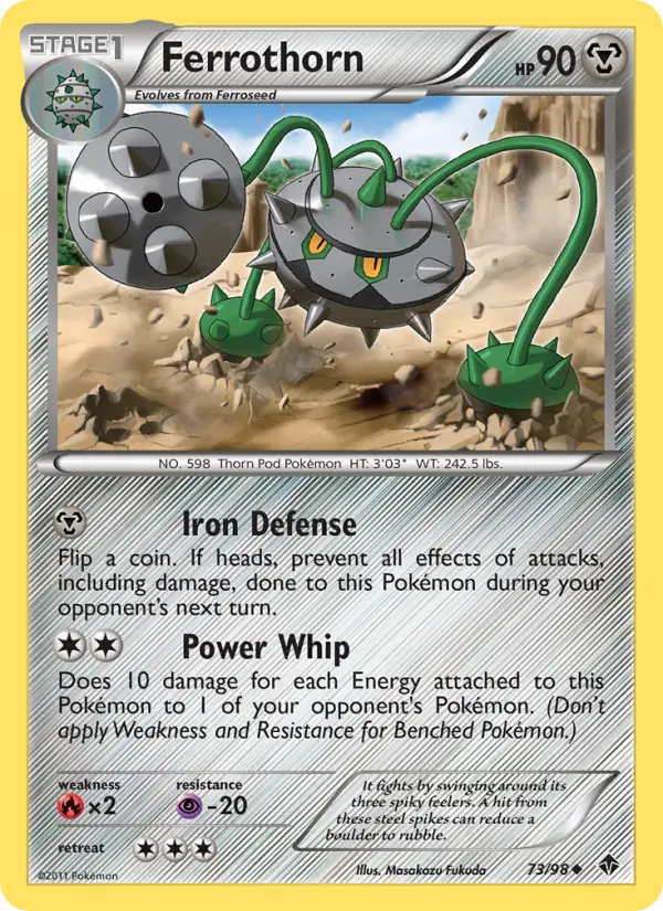Ferrothorn 73 card from Emerging Powers