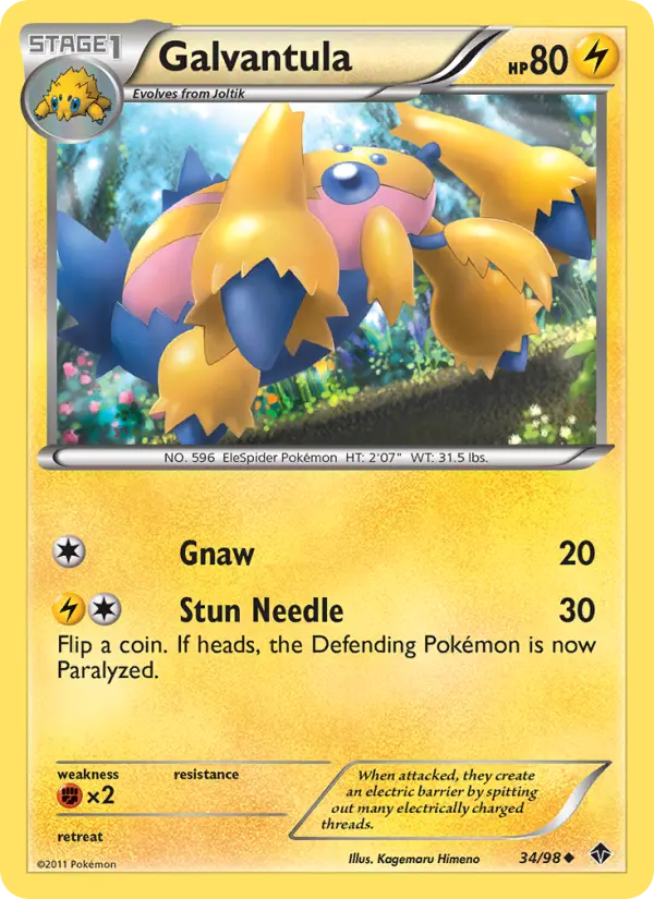 Galvantula 34 card from Emerging Powers