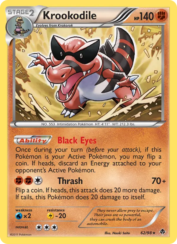Krookodile 62 card from Emerging Powers