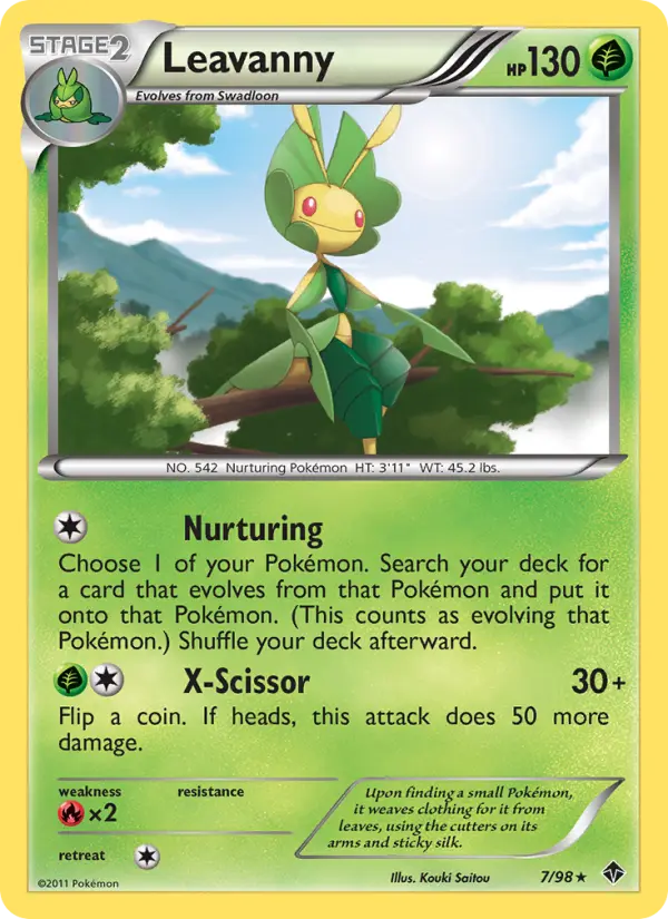 Leavanny 7 card from Emerging Powers