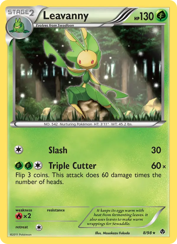 Leavanny 8 card from Emerging Powers