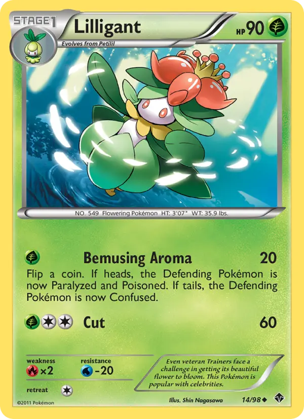 Lilligant 14 card from Emerging Powers