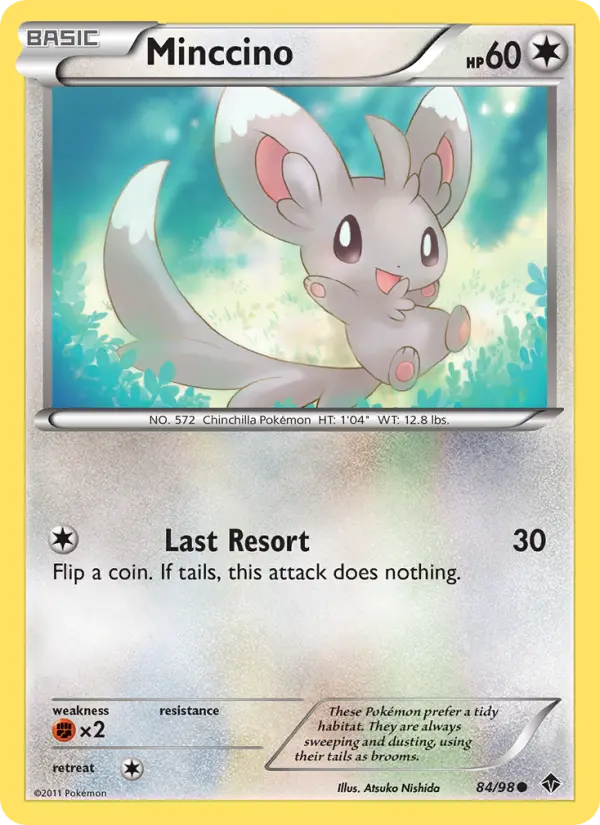 Minccino 84 card from Emerging Powers