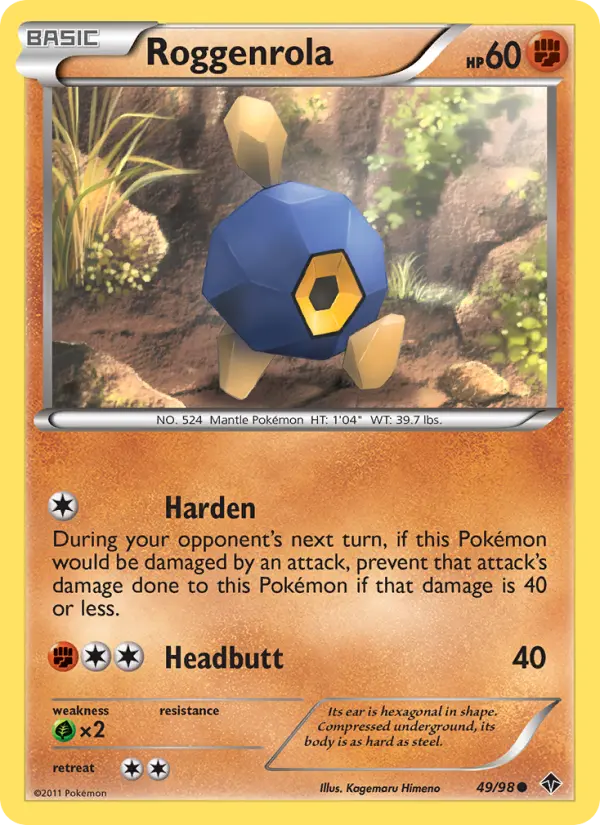 Roggenrola 49 card from Emerging Powers