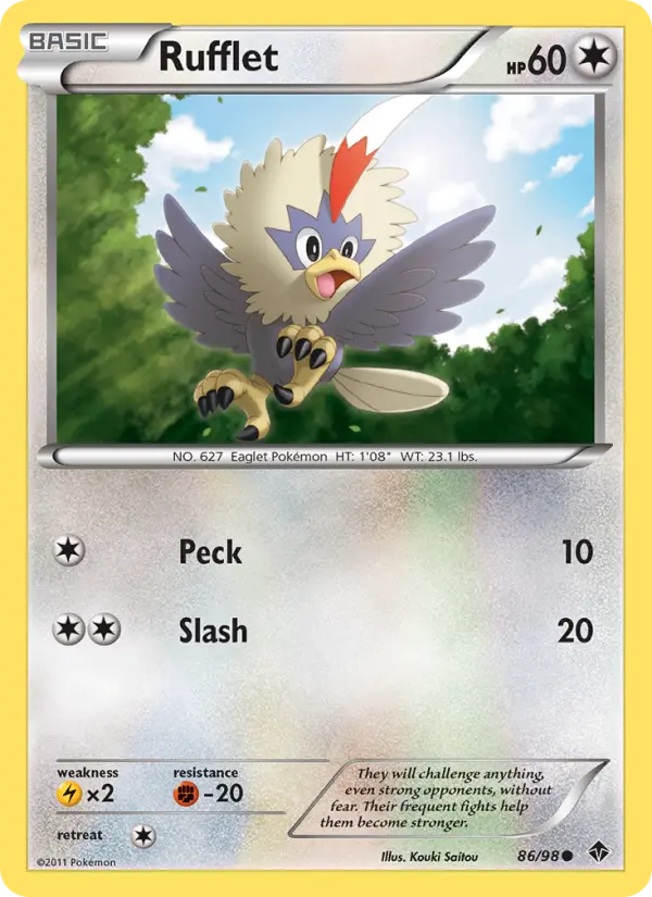 Rufflet 86 card from Emerging Powers
