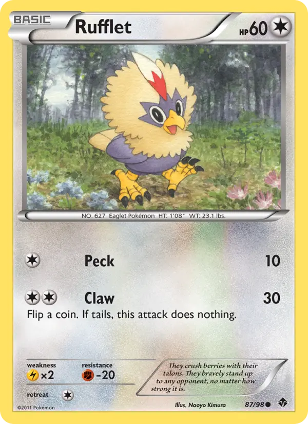 Rufflet 87 card from Emerging Powers