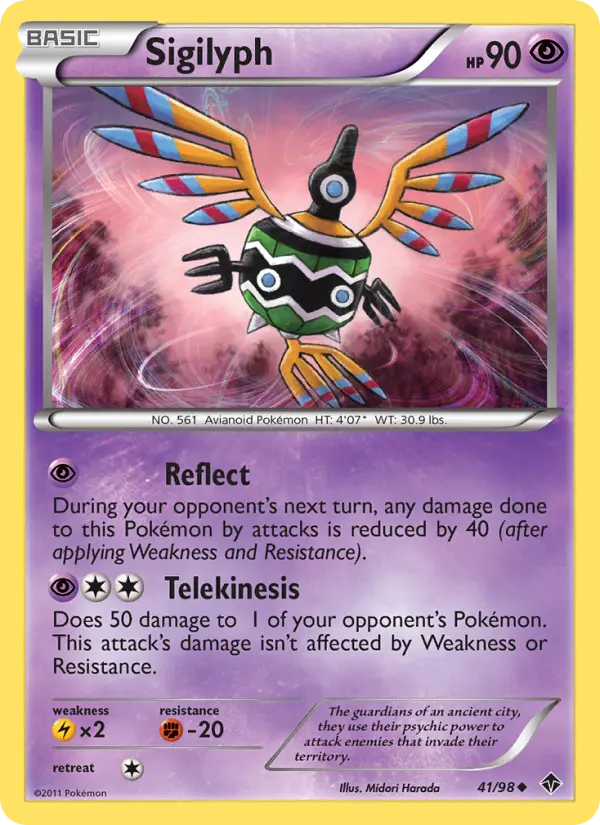 Sigilyph 41 card from Emerging Powers