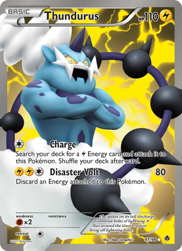 Thundurus 97 — the most expensive Emerging Powers card