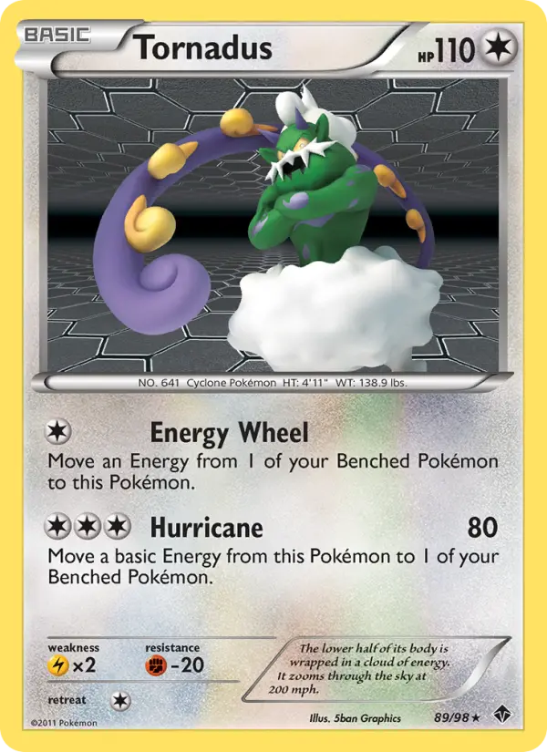 Tornadus 89 card from Emerging Powers