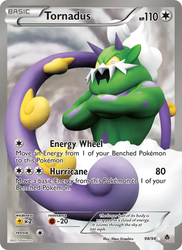 Tornadus 98 card from Emerging Powers