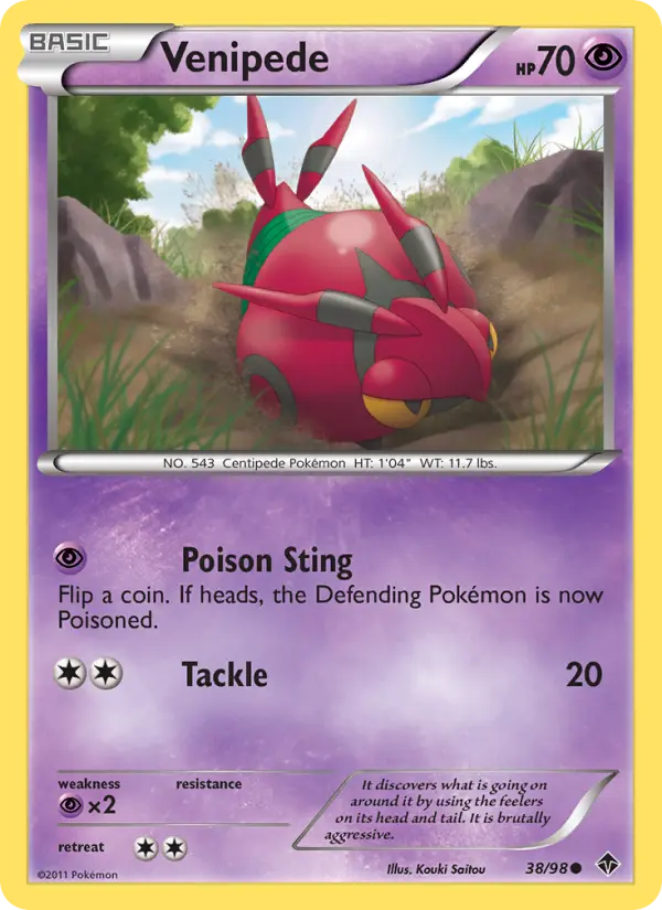 Venipede 38 card from Emerging Powers