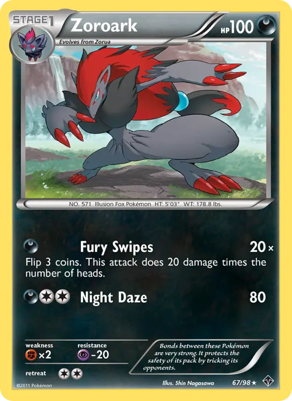 Zoroark 67 card from Emerging Powers