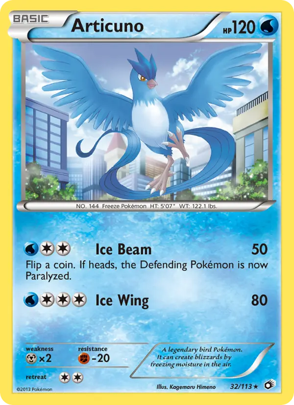 Articuno 32 — Legendary Treasures 32, Holofoil finish