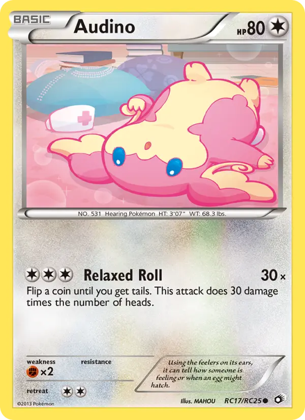 Audino RC17 — Legendary Treasures RC17, Holofoil finish