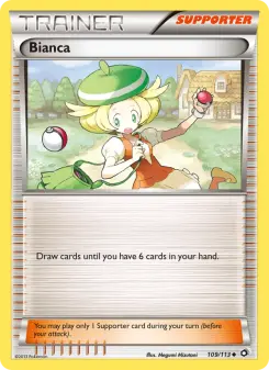 Bianca 109 — shown as an example of the Reverse Holofoil finish