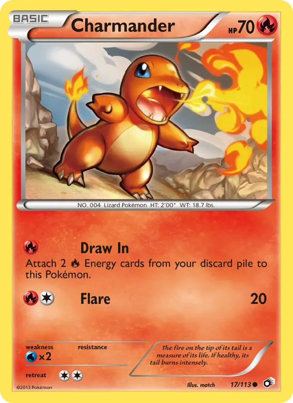 Charmander 17 — Legendary Treasures 17, Normal finish