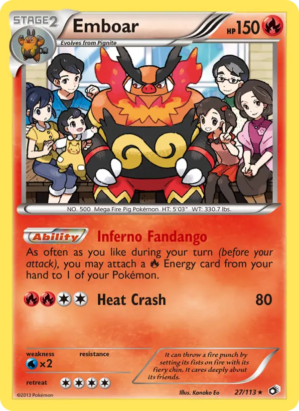 Emboar 27 — Legendary Treasures 27, Holofoil finish