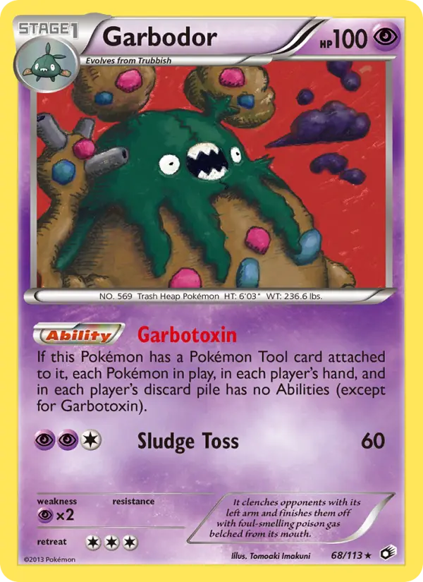 Garbodor 68 — Legendary Treasures 68, Holofoil finish
