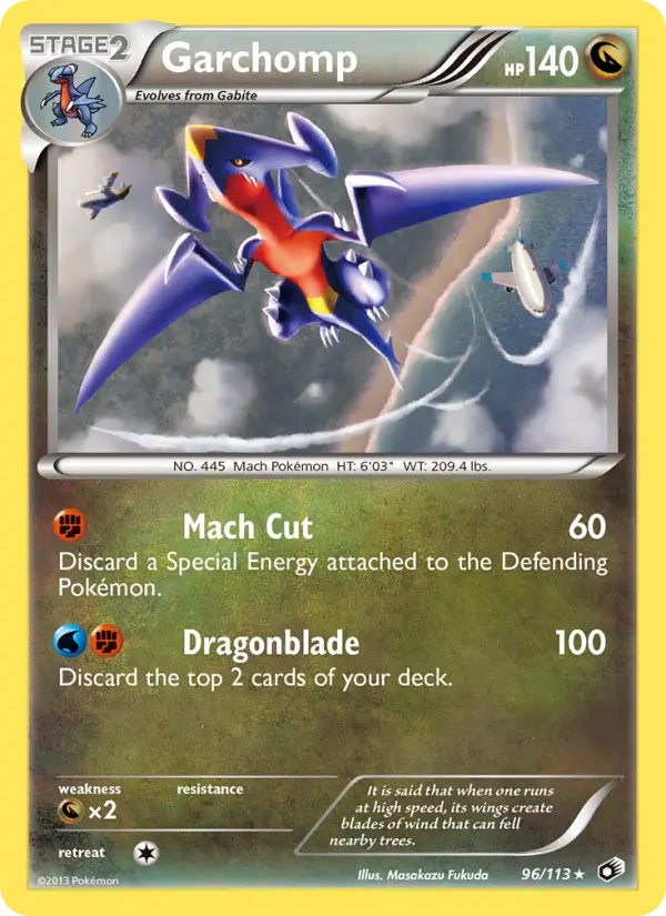 Garchomp 96 — Legendary Treasures 96, Holofoil finish