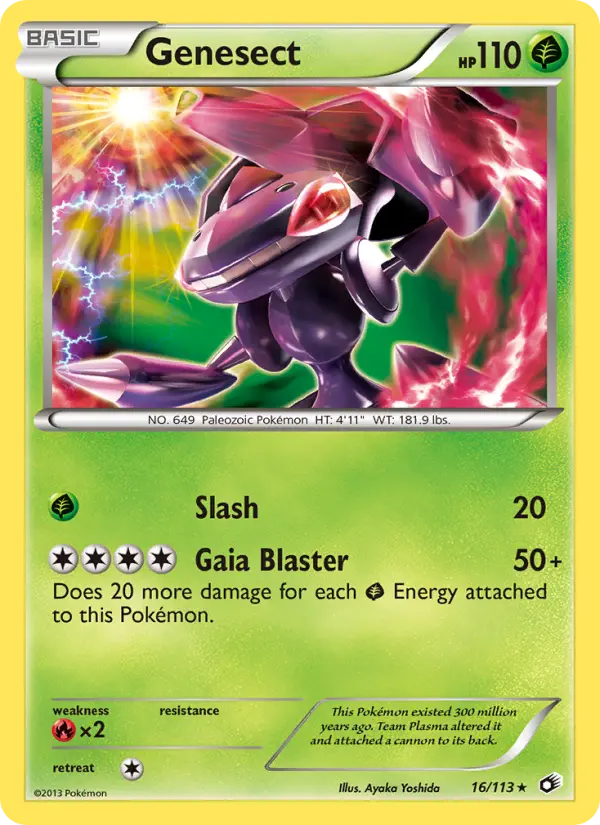 Genesect 16 — Legendary Treasures 16, Holofoil finish
