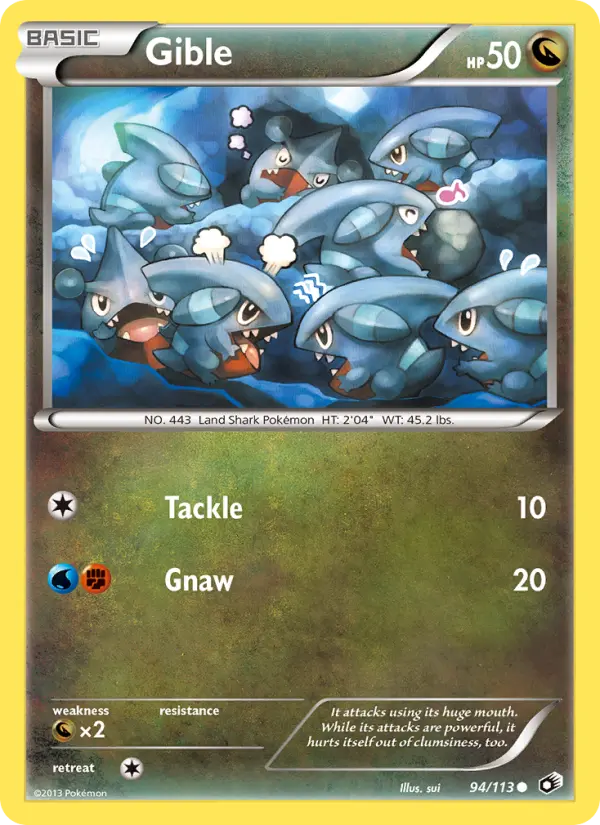 Gible 94 — Legendary Treasures 94, Normal finish