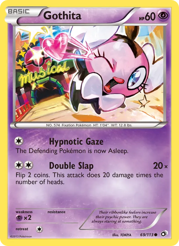 Gothita 69 card from Legendary Treasures