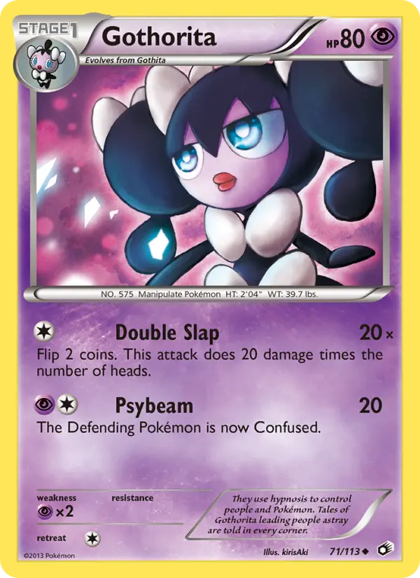 Gothorita 71 card from Legendary Treasures