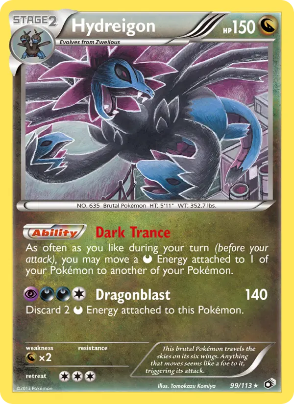 Hydreigon 99 card from Legendary Treasures