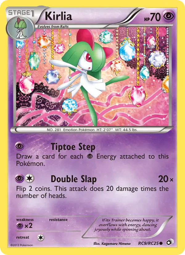 Kirlia RC9 — Legendary Treasures RC9, Holofoil finish