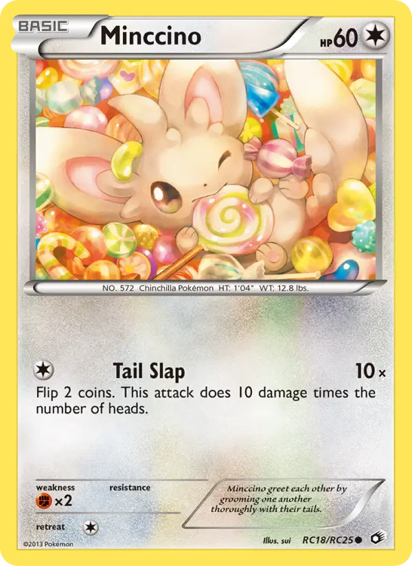 Minccino RC18 — Legendary Treasures RC18, Holofoil finish