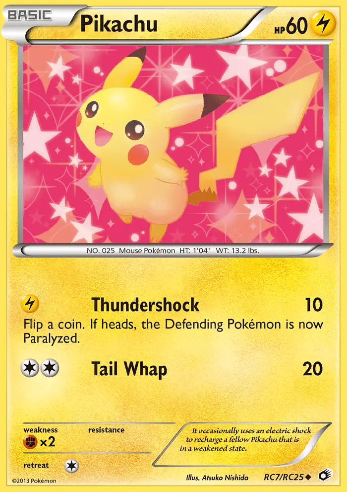 Pikachu RC7 — Legendary Treasures RC7, Holofoil finish