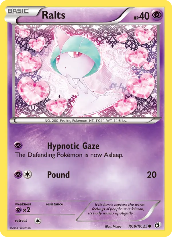 Ralts RC8 — Legendary Treasures RC8, Holofoil finish