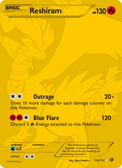 Reshiram 114 — Legendary Treasures