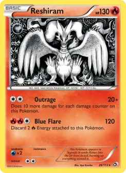 Reshiram 28 — Legendary Treasures