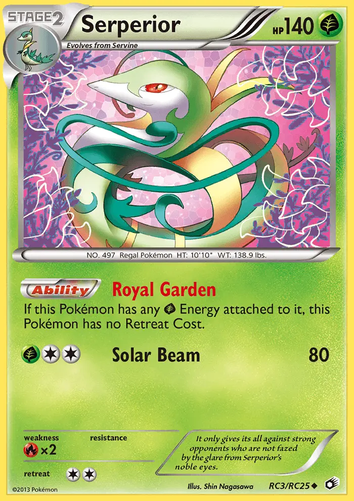 Serperior RC3 — Legendary Treasures RC3, Holofoil finish