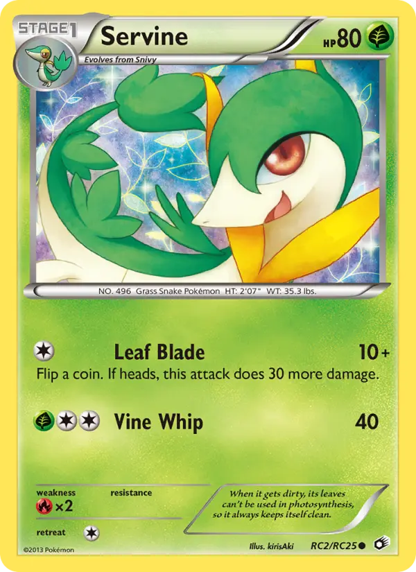 Servine RC2 card from Legendary Treasures