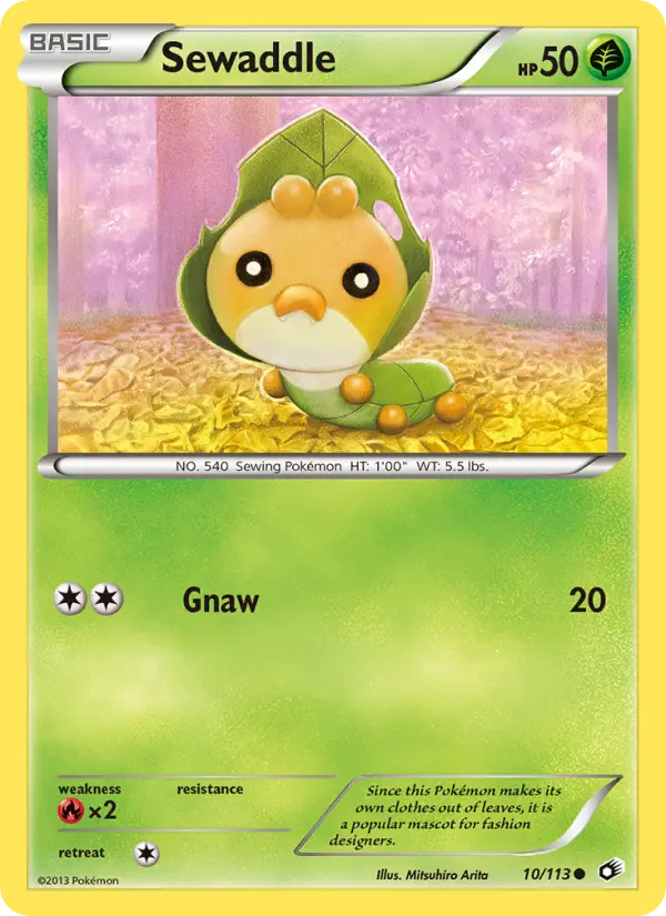 Sewaddle 10 — Legendary Treasures 10, Normal finish