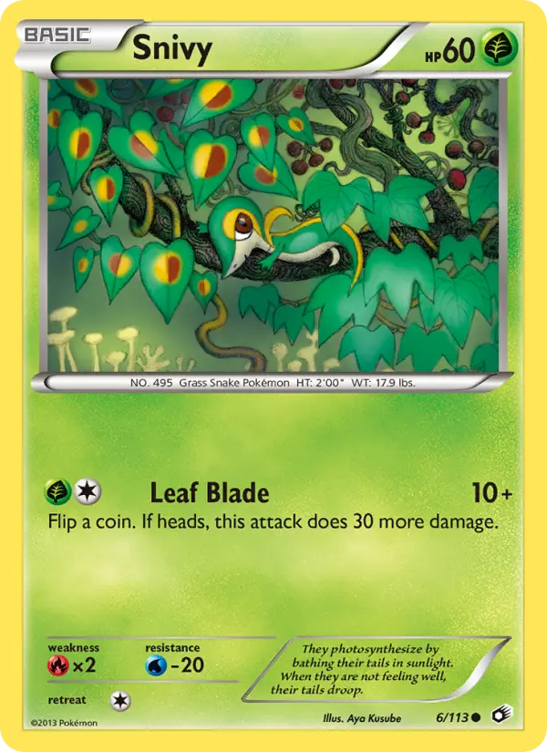 Snivy 6 — Legendary Treasures 6, Normal finish