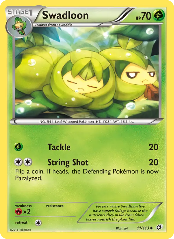 Swadloon 11 card from Legendary Treasures