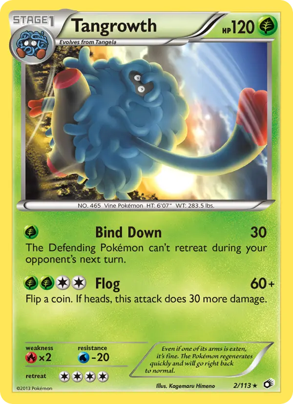 Tangrowth 2 card from Legendary Treasures