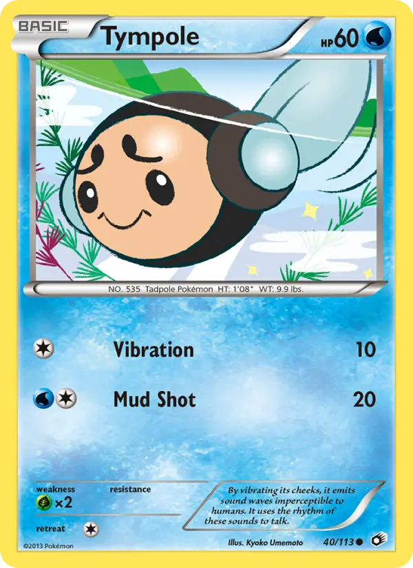Tympole 40 card from Legendary Treasures