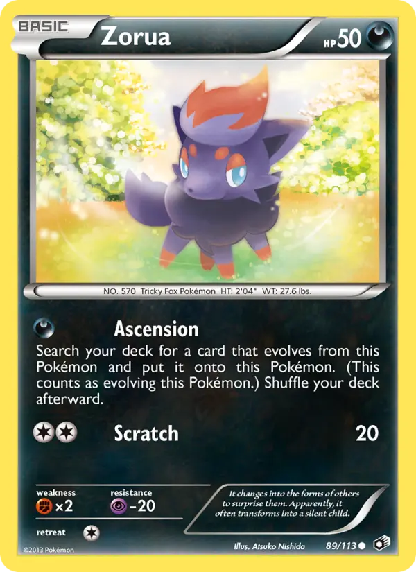 Zorua 89 — Legendary Treasures 89, Normal finish