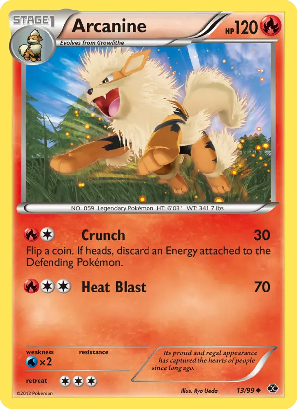 Arcanine 13 card from Next Destinies